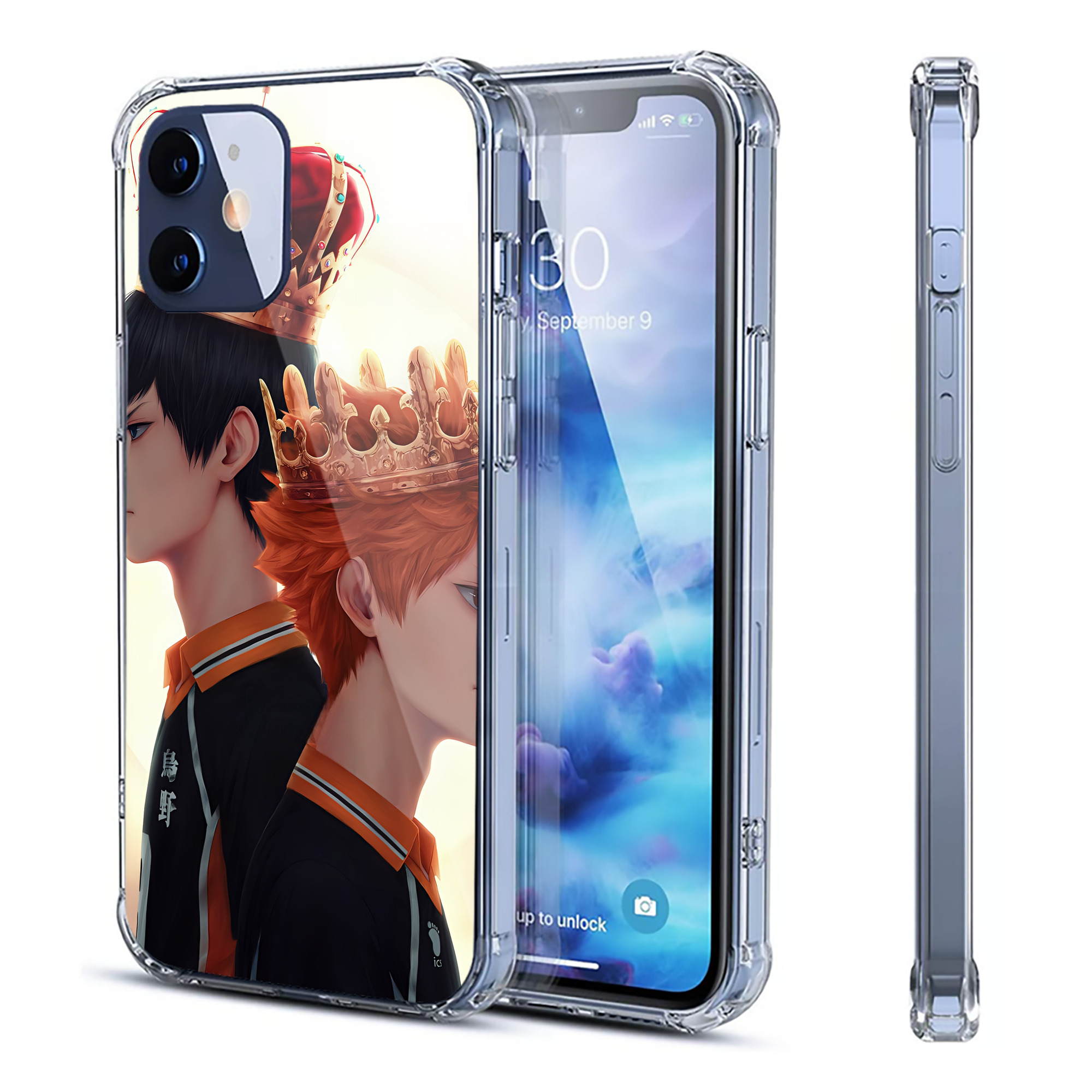 （画像用） ハイキュー!! Haikyu!! 【iPhone 12シリーズ対応】透明スマホケース（クリアソフトケース）